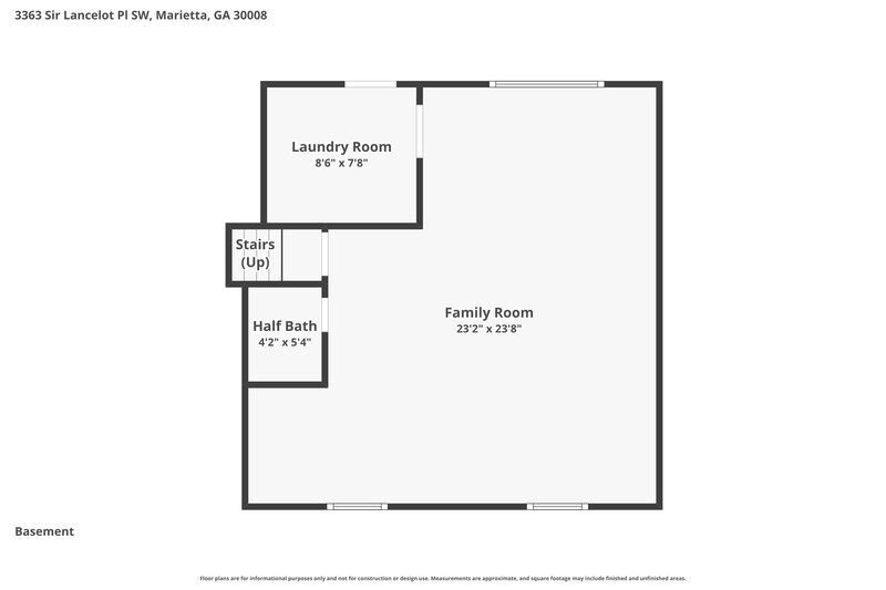 2,060/Mo, 3363 Sir Lancelot Place SW Marietta, GA 30008 Floor Plan View
