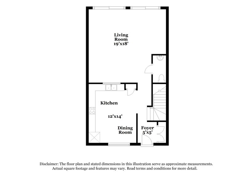 1,915/Mo, 2728 Deerwood Lane SW Atlanta, GA 30331 Floor Plan View