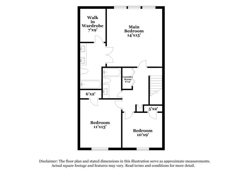 1,915/Mo, 2728 Deerwood Lane SW Atlanta, GA 30331 Floor Plan View 2