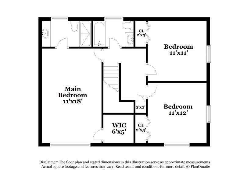 1,725/Mo, 3656 Chestnut Lake Ct Jonesboro, GA 30236 Floorplan View 2