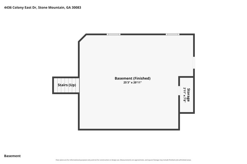 1,790/Mo, 4436 Colony East Dr Stone Mountain, GA 30083 Floor Plan View