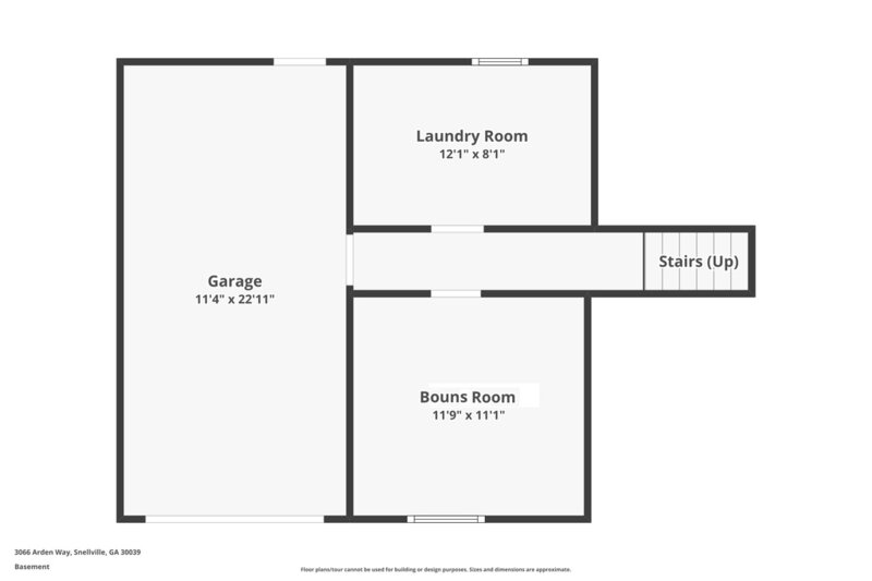 2,570/Mo, 3066 Arden Way Snellville, GA 30039 Floorplan View