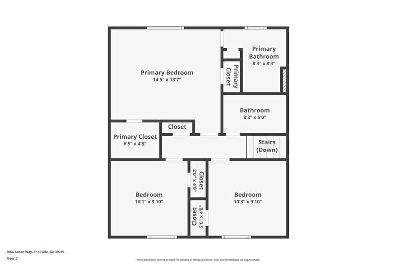 2,570/Mo, 3066 Arden Way Snellville, GA 30039 Floorplan View 3