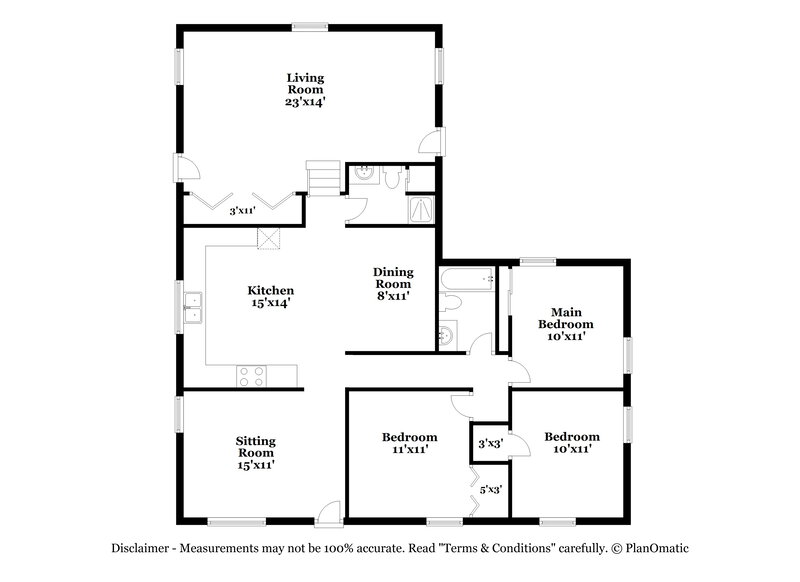 1,575/Mo, 2793 Starr Road Morrow, GA 30260 Floor Plan View