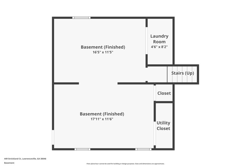 1,875/Mo, 449 Strickland Court Lawrenceville, GA 30046 Floor Plan View 3