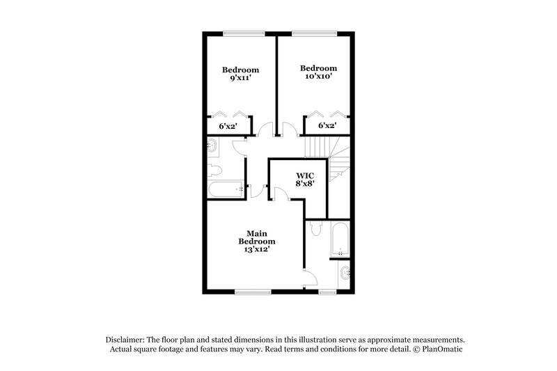 1,605/Mo, 2497 Brianna Drive Hampton, GA 30228 Floor Plan View