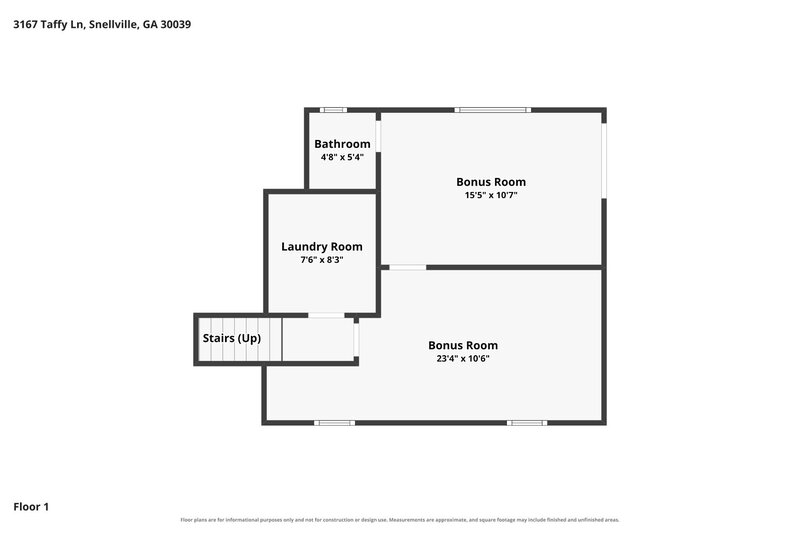2,090/Mo, 3167 Taffy Lane Snellville, GA 30039 Floorplan View 3