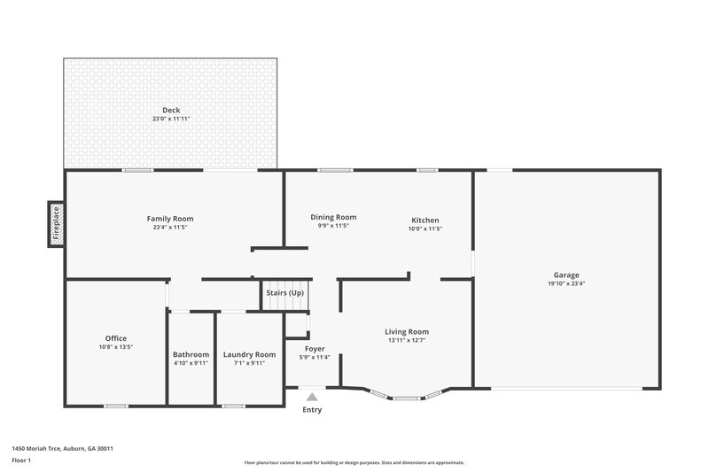 1,720/Mo, 1450 Moriah Trce Auburn, GA 30011 Floor Plan View