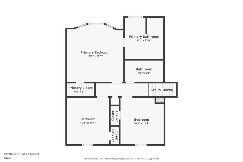 1,720/Mo, 1450 Moriah Trce Auburn, GA 30011 Floor Plan View 2