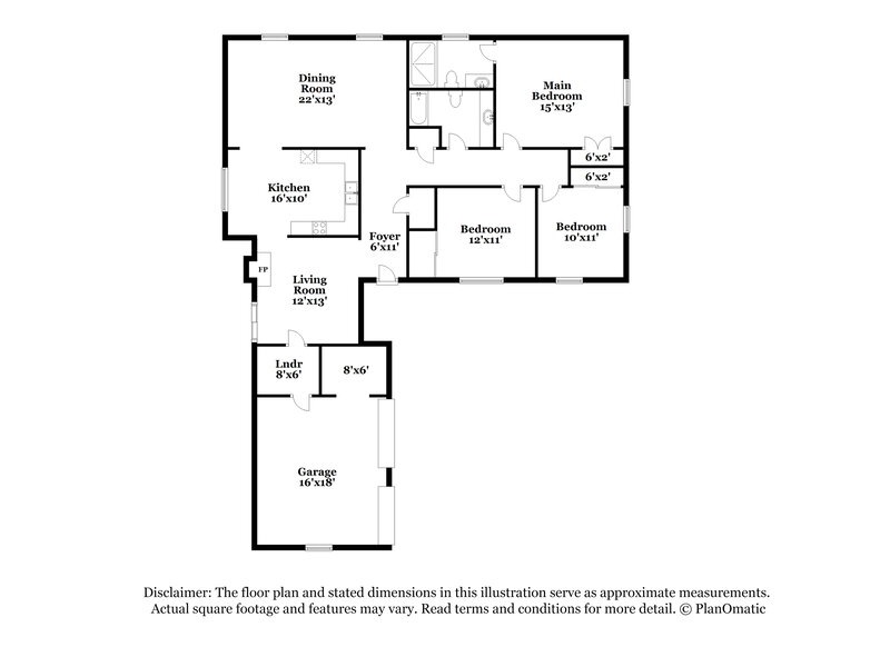 1,770/Mo, 2762 Granada Place Lawrenceville, GA 30044 Floor Plan View