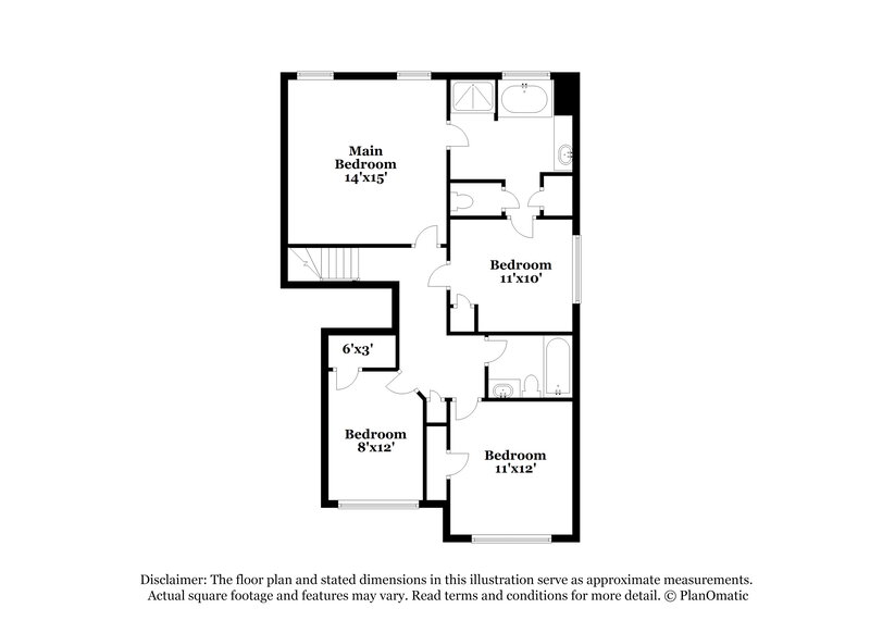2,770/Mo, 7420 Garnet Drive Jonesboro, GA 30236 Floorplan View 2