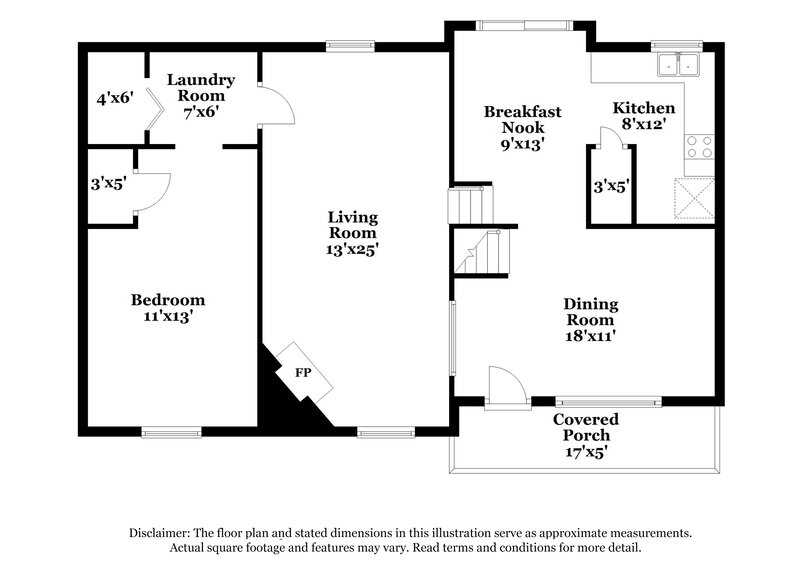 1,800/Mo, 6155 Marbut Farms Chase Lithonia, GA 30058 Floor Plan View