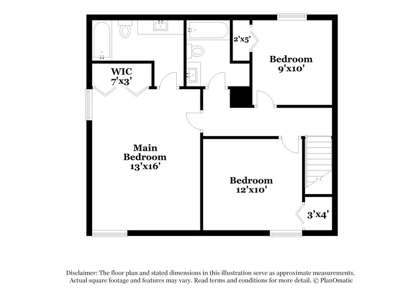 2,440/Mo, 6262 Creekford Lane Lithonia, GA 30058 Floor Plan View 2