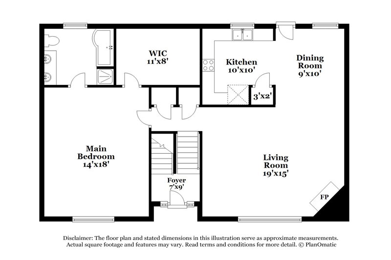 2,640/Mo, 1974 Oak Terrace Drive SE Atlanta, GA 30316 Floor Plan View