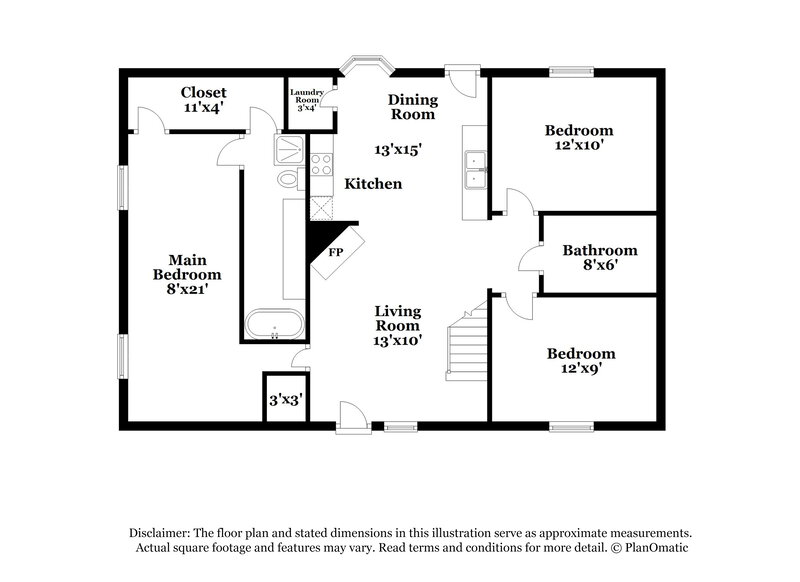 3,340/Mo, 1847 Litchfield Road Snellville, GA 30078 Floor Plan View