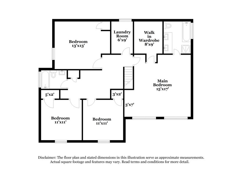 2,045/Mo, 5501 Vanity Joys Lane Ellenwood, GA 30294 Floor Plan View