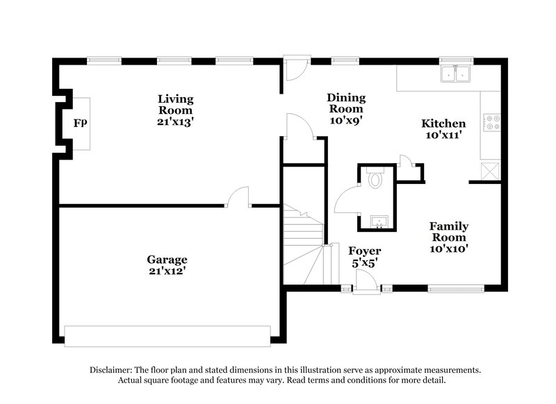 2,045/Mo, 5501 Vanity Joys Lane Ellenwood, GA 30294 Floor Plan View 2