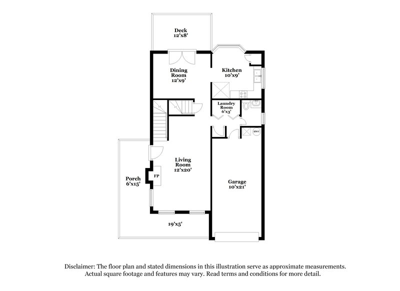 2,260/Mo, 835 Mountain View Drive Stone Mountain, GA 30083 Floorplan View