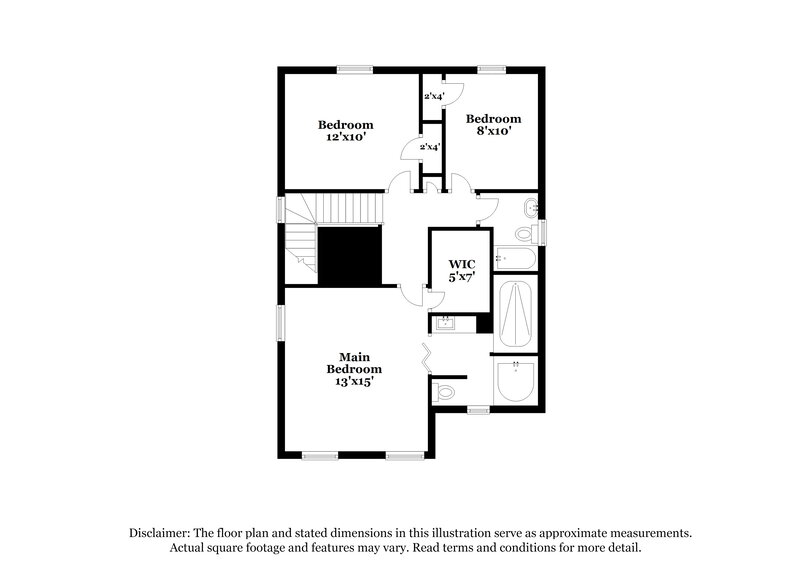 2,260/Mo, 835 Mountain View Drive Stone Mountain, GA 30083 Floorplan View 2