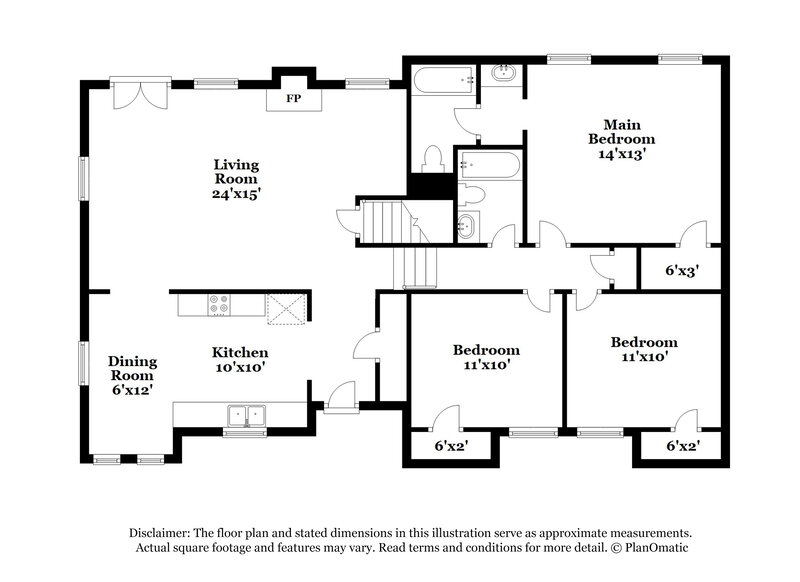 1,930/Mo, 3240 Beaver Drive Douglasville, GA 30135 Floorplan View