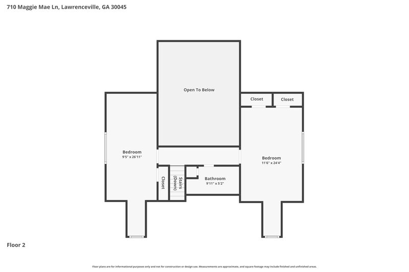 2,395/Mo, 710 Maggie Mae Lane Lawrenceville, GA 30045 Floor Plan View 3