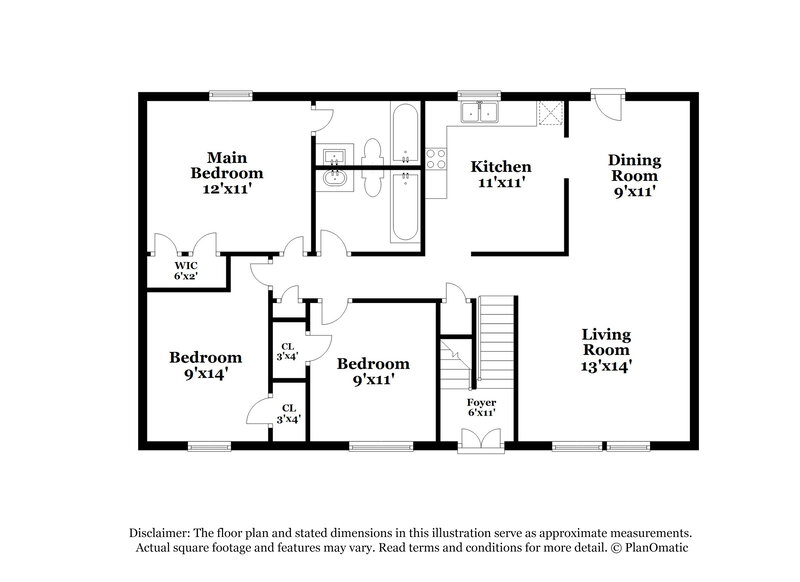 1,640/Mo, 3592 Orbit Court Ellenwood, GA 30294 Floorplan View