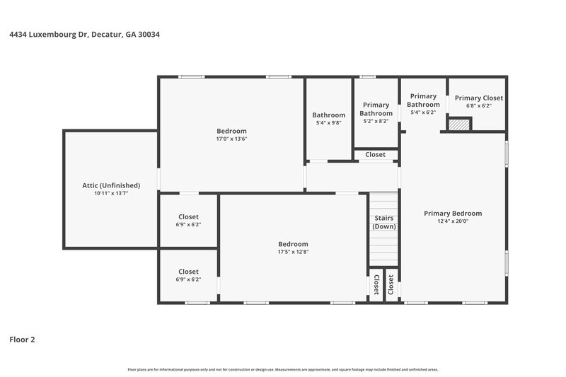 2,300/Mo, 4434 Luxembourg Drive Decatur, GA 30034 Floorplan View 2