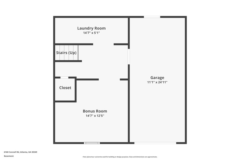 1,735/Mo, 6160 Connell Road Atlanta, GA 30349 Floor Plan View 3
