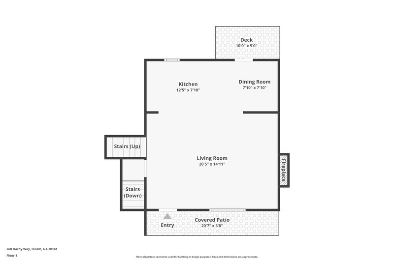 1,660/Mo, 268 Hardy Way Hiram, GA 30141 Floorplan View
