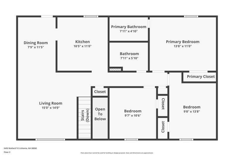 0/Mo, 5492 Mallard Trail Lithonia, GA 30058 Floorplan View