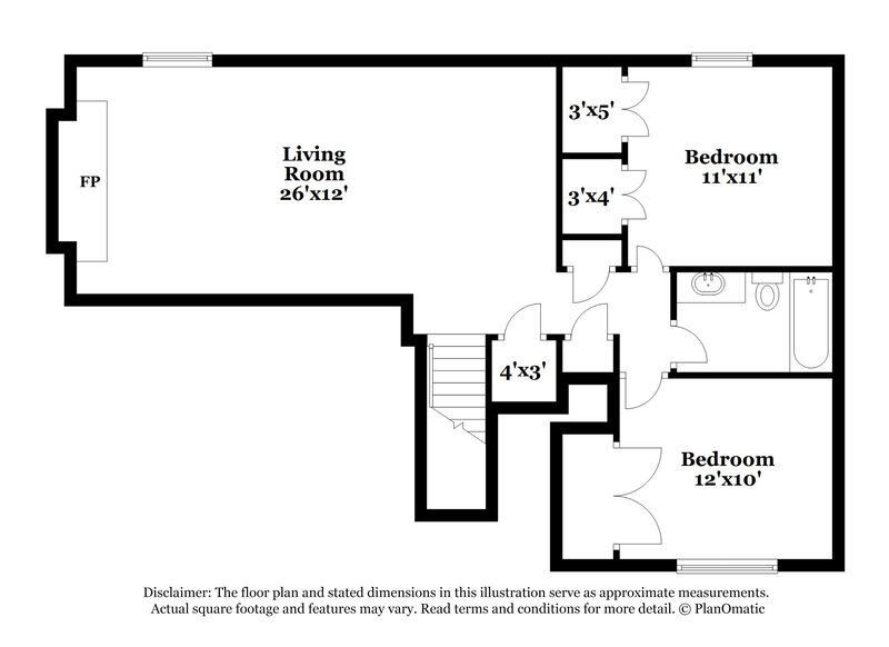2,660/Mo, 6875 Fielder Court Rex, GA 30273 Floor Plan View