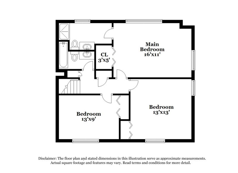 1,810/Mo, 8368 Dundy Court Jonesboro, GA 30238 Floor Plan View 3