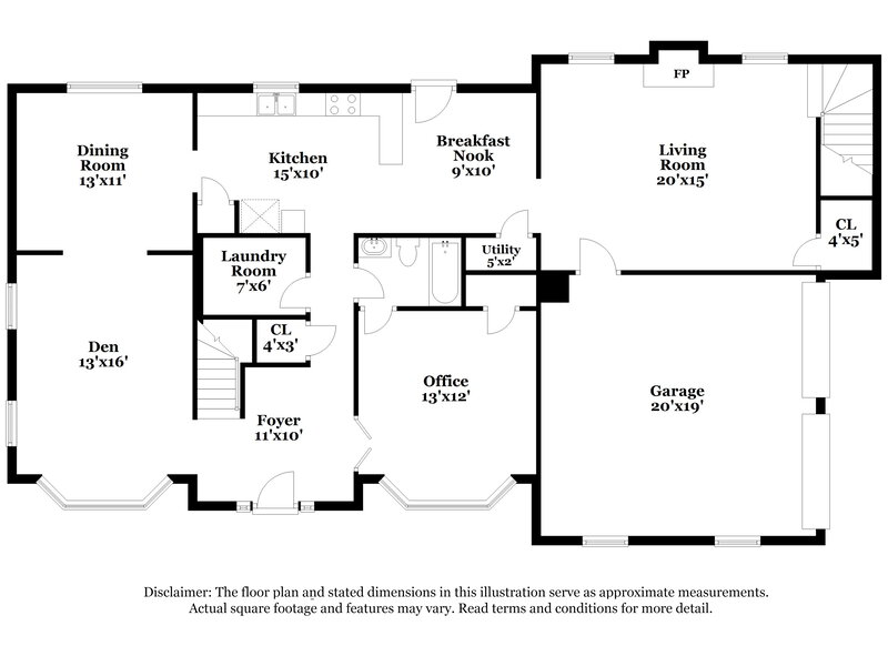 2,565/Mo, 6065 Hitt Lake Trail Stone Mountain, GA 30087 Floor Plan View