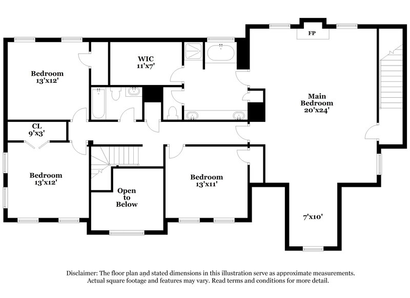 2,565/Mo, 6065 Hitt Lake Trail Stone Mountain, GA 30087 Floor Plan View 2