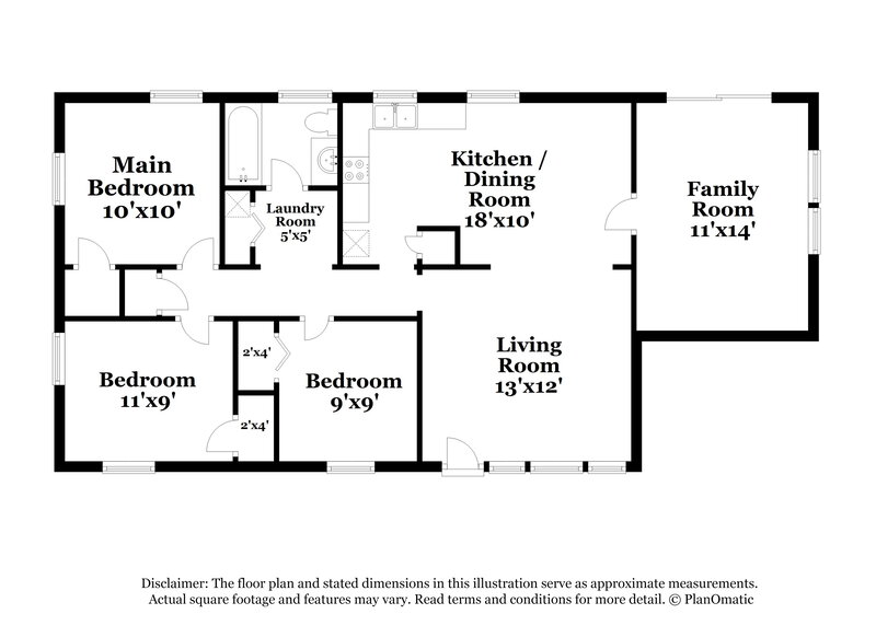 2,300/Mo, 4355 Donegal Circle Lithia Springs, GA 30122 Floor Plan View
