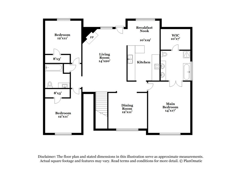 2,090/Mo, 4269 Ridgeside Terrace Snellville, GA 30039 Floor Plan View 2