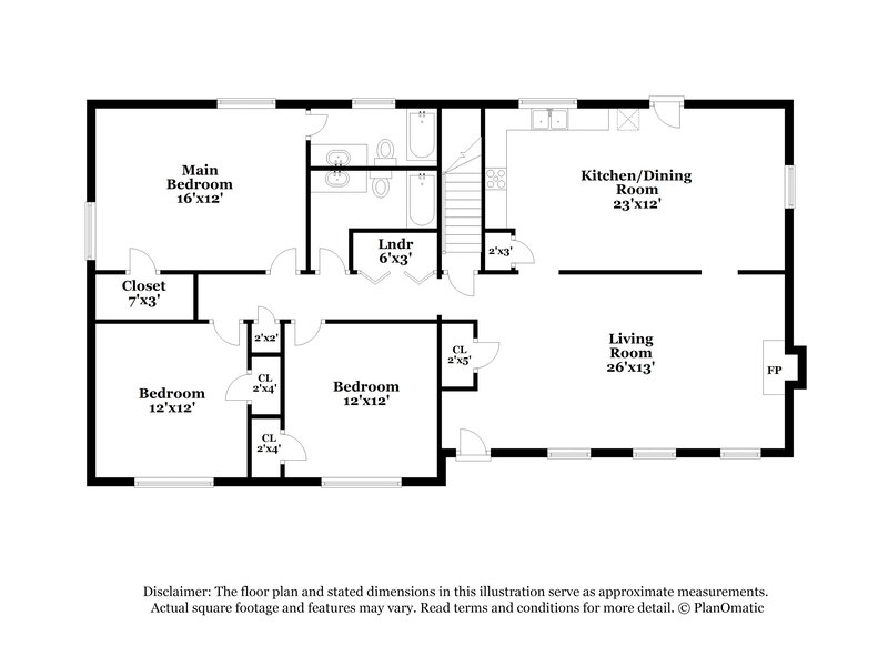 1,860/Mo, 3872 Cloudland Drive Snellville, GA 30039 Floor Plan View 2