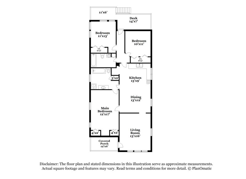 1,505/Mo, 1075 Nebo Road Dallas, GA 30157 Floor Plan View