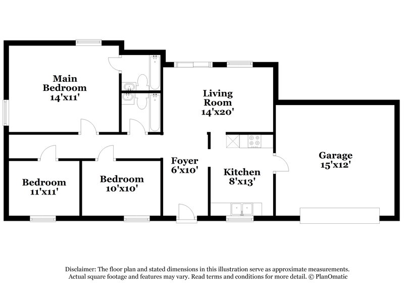0/Mo, 1783 Big Valley Lane Stone Mountain, GA 30083 Floor Plan View