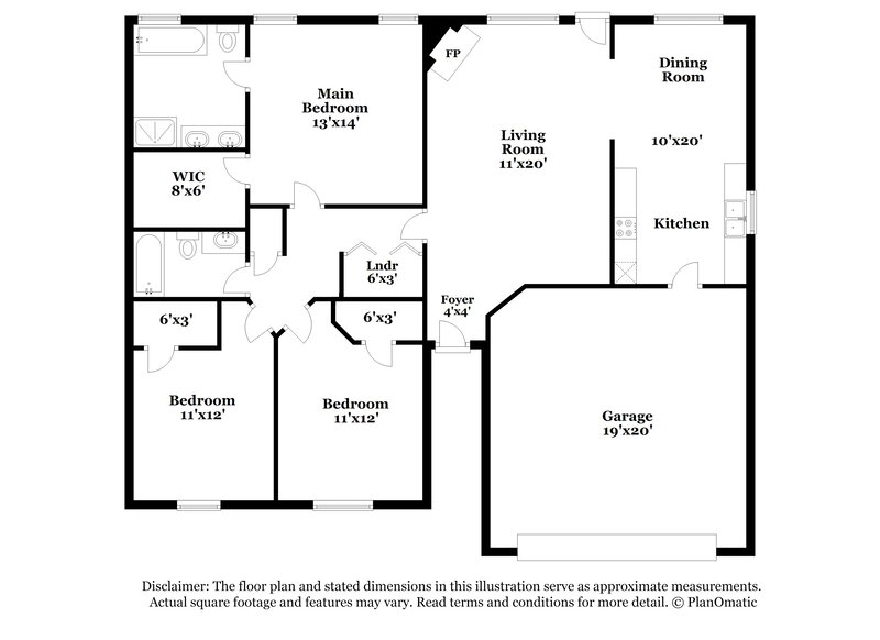 1,820/Mo, 4302 Marci Street Snellville, GA 30039 Floor Plan View