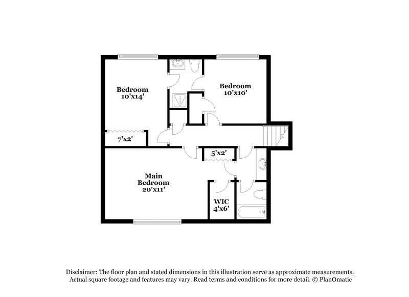 1,795/Mo, 9036 Sterling Ridge Lane Jonesboro, GA 30238 Floor Plan View 2