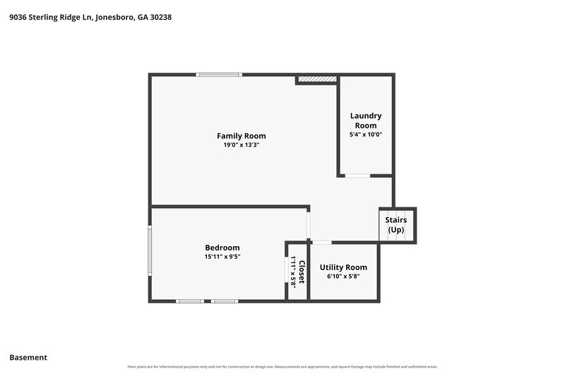 2,005/Mo, 9036 Sterling Ridge Lane Jonesboro, GA 30238 Floor Plan View 3