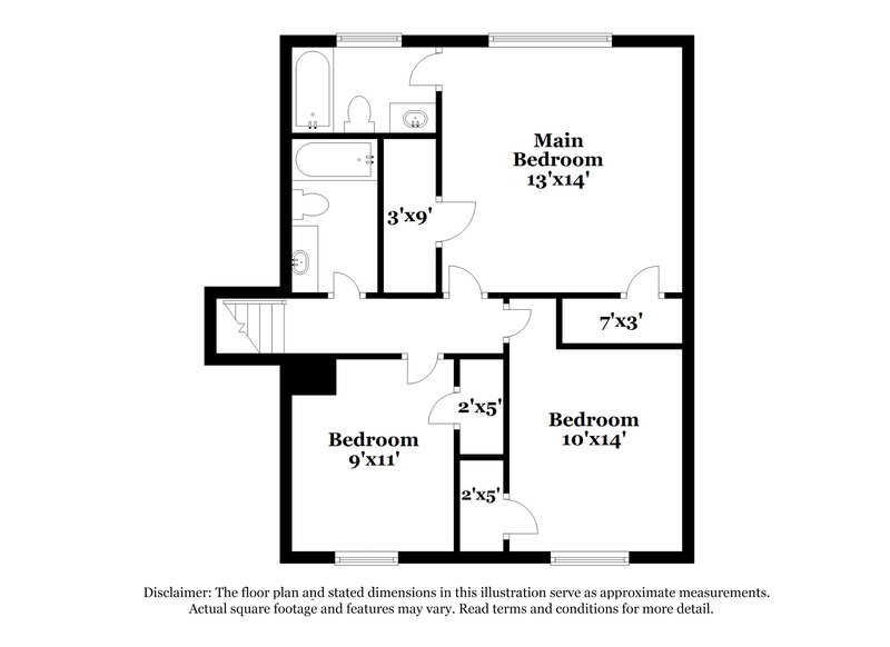 1,835/Mo, 2081 Countydown Lane Stone Mountain, GA 30088 Floorplan View 2