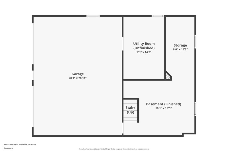 1,895/Mo, 3120 Revere Circle Snellville, GA 30039 Floor Plan View 2