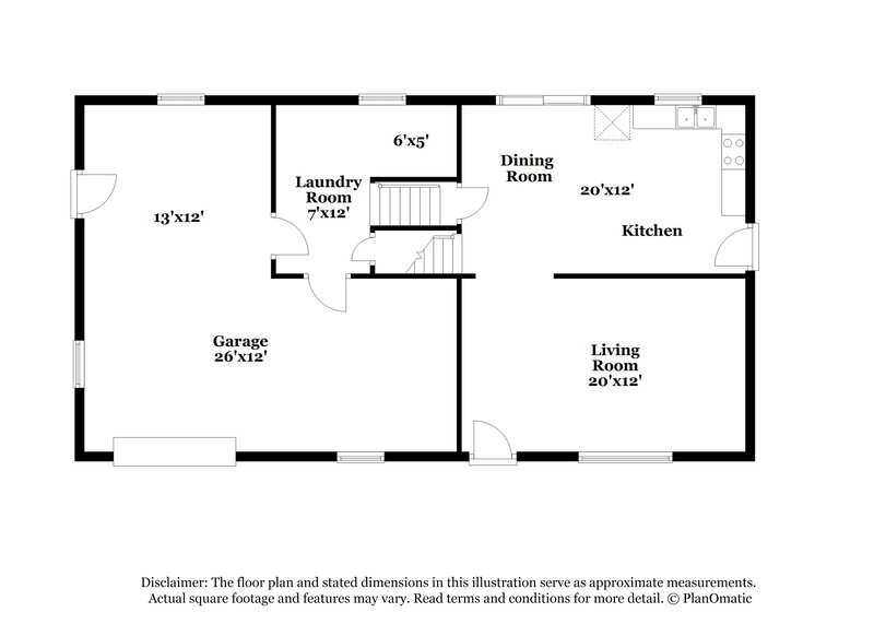 1,775/Mo, 6681 Green Meadows Lane Morrow, GA 30260 Floor Plan View