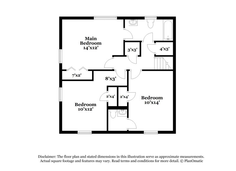 1,775/Mo, 6681 Green Meadows Lane Morrow, GA 30260 Floor Plan View 2