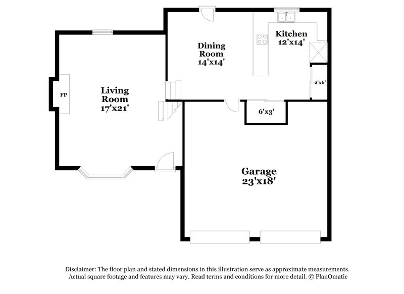 1,535/Mo, 7328 Camelot Court Riverdale, GA 30296 Floor Plan View