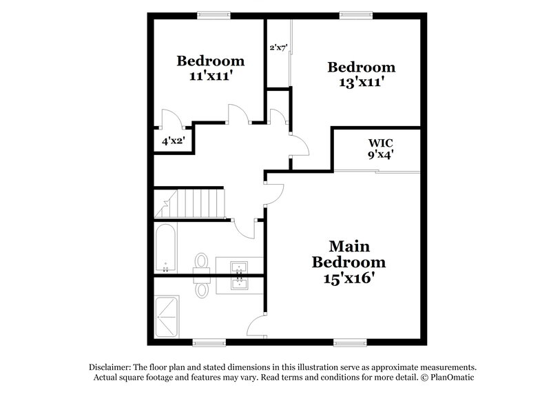1,535/Mo, 7328 Camelot Court Riverdale, GA 30296 Floor Plan View 2