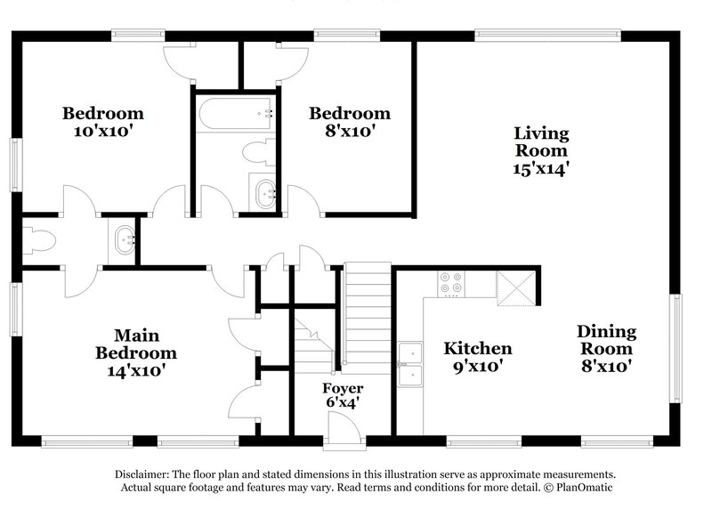 1,600/Mo, 554 Roxbury Drive Riverdale, GA 30274 Floor Plan View