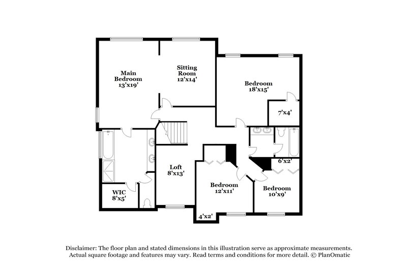 2,410/Mo, 10947 Hondal Court Hampton, GA 30228 Floorplan View 2